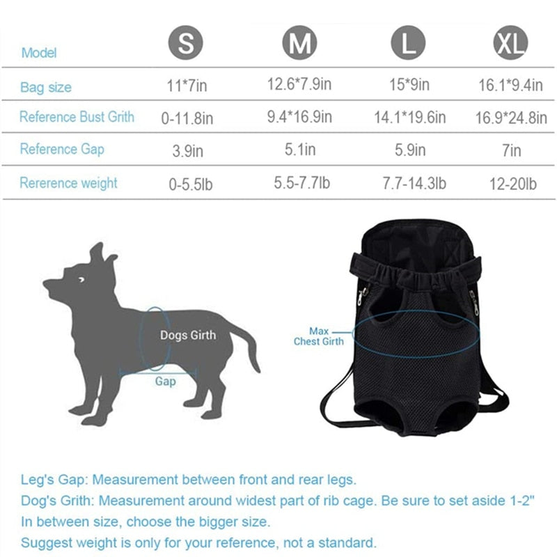 Breathable Pet Travel Backpack – Carrier for Small to Medium Dogs