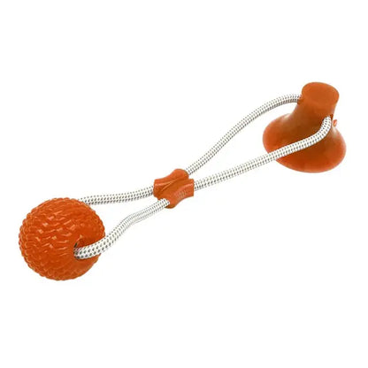 Suction Cup Interactive Dog Toy – Tug & Chew Ball for Solo Play