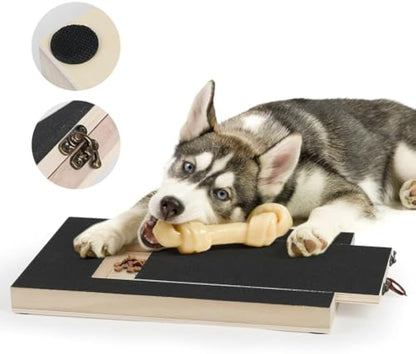 Dog Nail Grinder Scratch Board with Treat Box – Self-Serve Nail Care
