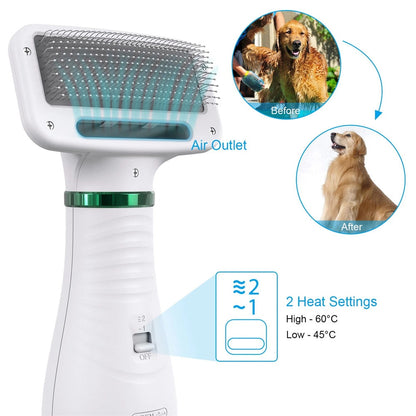 2-in-1 Portable Dog Hair Dryer – Gentle At-Home Grooming Tool
